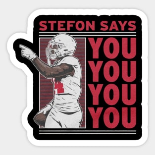 Stefon Diggs You You You You Sticker